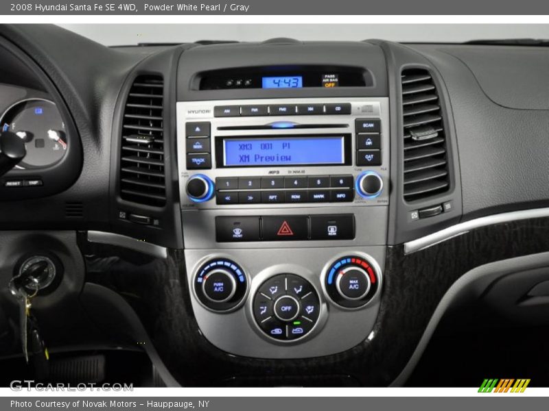 Controls of 2008 Santa Fe SE 4WD