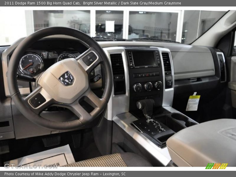 Bright Silver Metallic / Dark Slate Gray/Medium Graystone 2011 Dodge Ram 1500 Big Horn Quad Cab