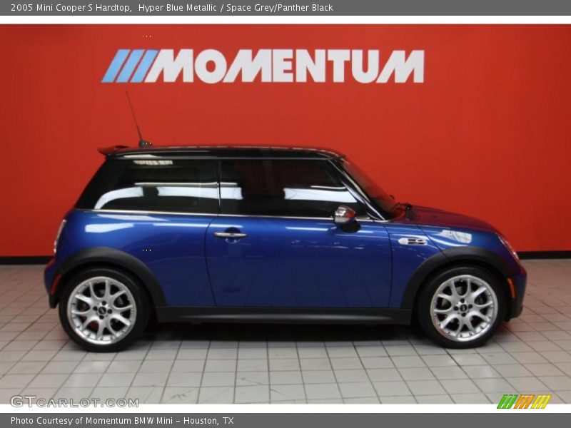 Hyper Blue Metallic / Space Grey/Panther Black 2005 Mini Cooper S Hardtop