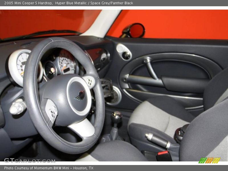 Hyper Blue Metallic / Space Grey/Panther Black 2005 Mini Cooper S Hardtop