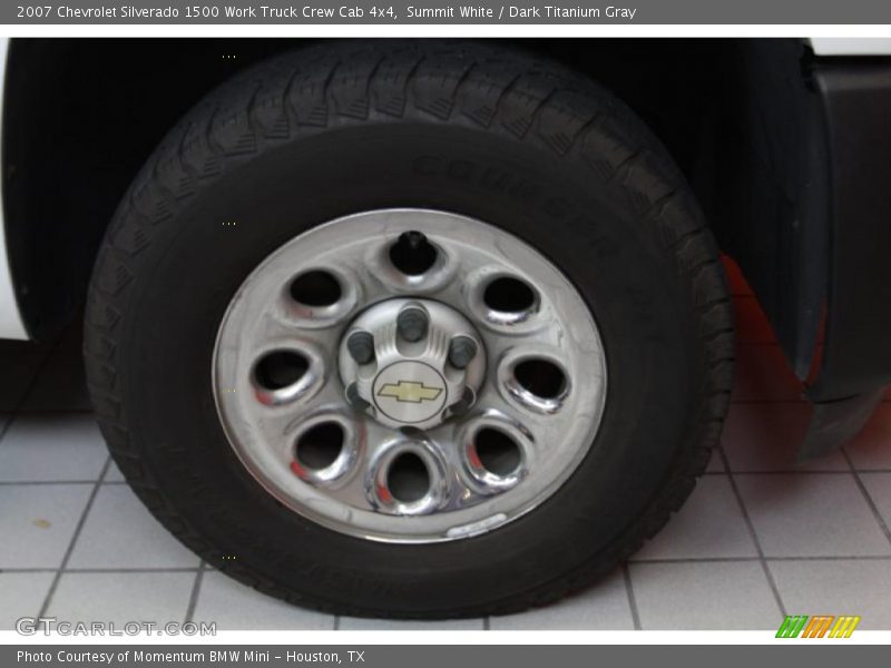 Summit White / Dark Titanium Gray 2007 Chevrolet Silverado 1500 Work Truck Crew Cab 4x4