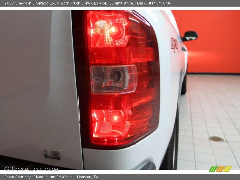 Summit White / Dark Titanium Gray 2007 Chevrolet Silverado 1500 Work Truck Crew Cab 4x4