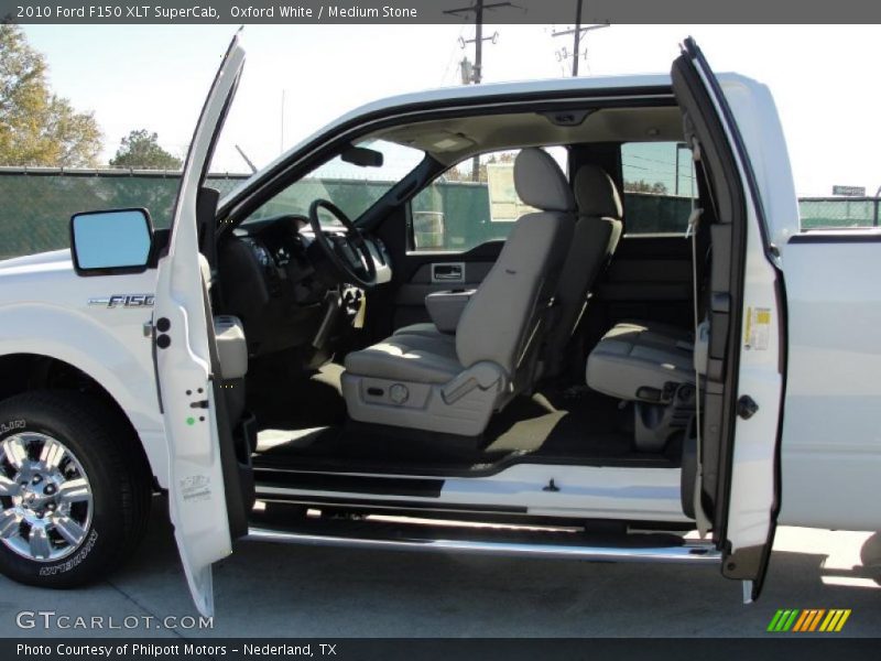 Oxford White / Medium Stone 2010 Ford F150 XLT SuperCab