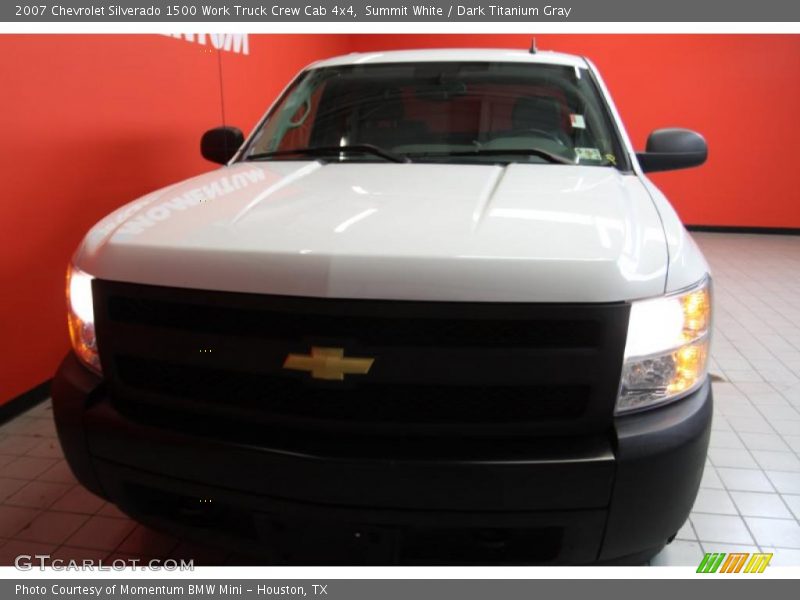 Summit White / Dark Titanium Gray 2007 Chevrolet Silverado 1500 Work Truck Crew Cab 4x4