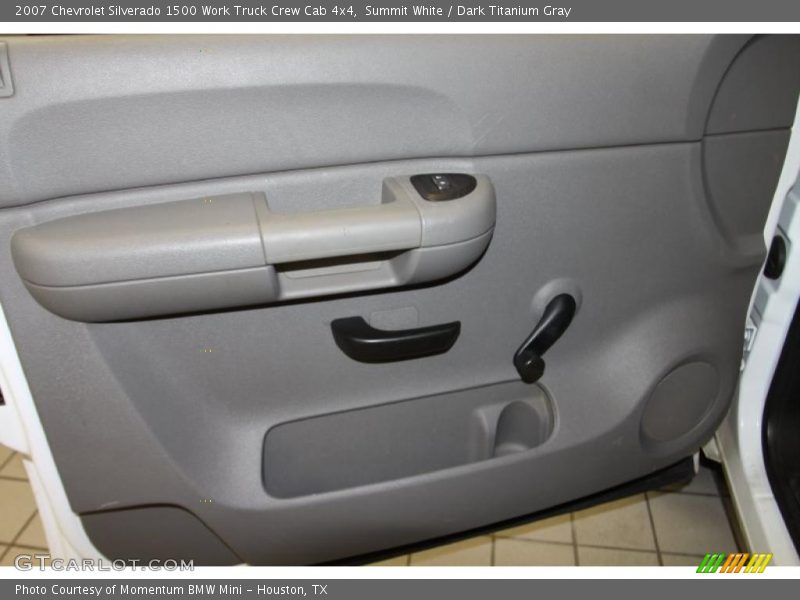 Summit White / Dark Titanium Gray 2007 Chevrolet Silverado 1500 Work Truck Crew Cab 4x4