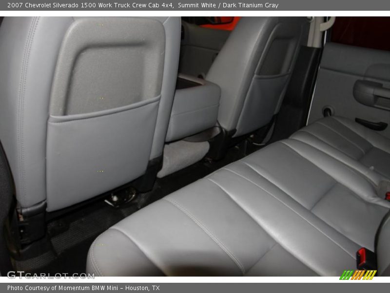 Summit White / Dark Titanium Gray 2007 Chevrolet Silverado 1500 Work Truck Crew Cab 4x4
