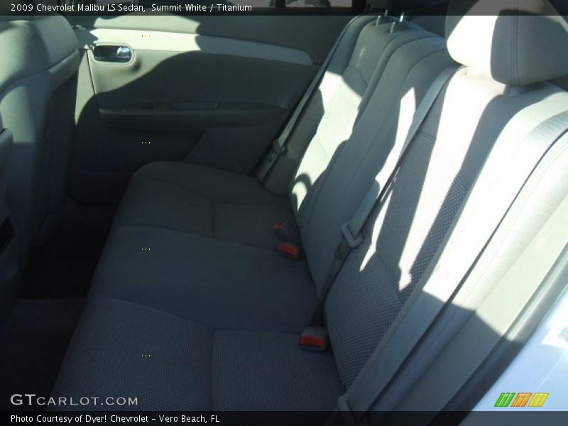Summit White / Titanium 2009 Chevrolet Malibu LS Sedan