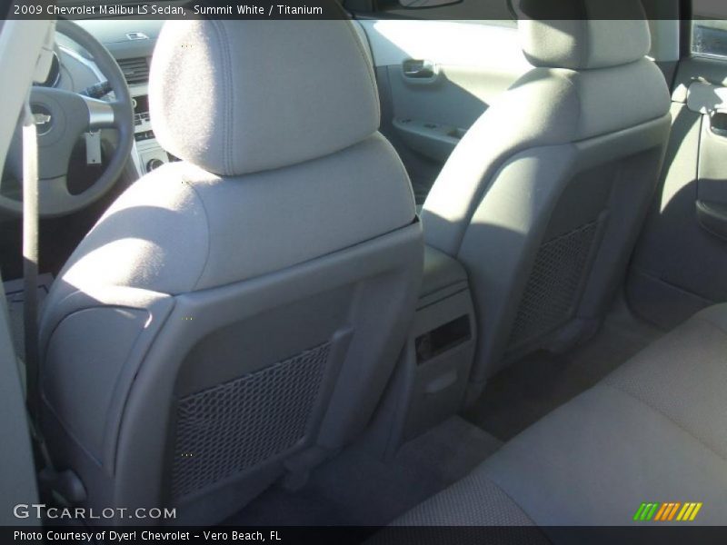 Summit White / Titanium 2009 Chevrolet Malibu LS Sedan