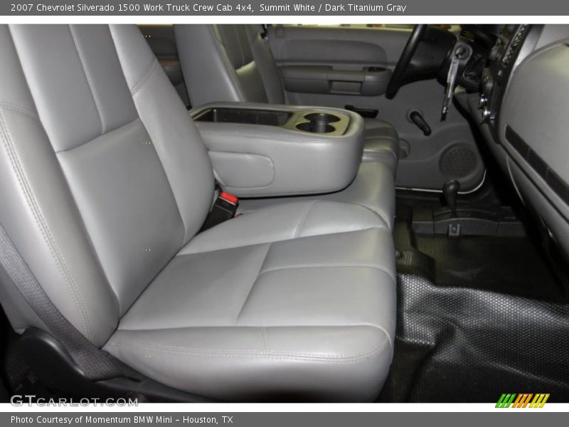 Summit White / Dark Titanium Gray 2007 Chevrolet Silverado 1500 Work Truck Crew Cab 4x4
