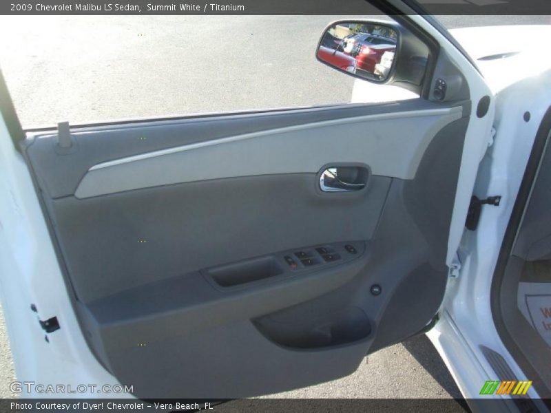 Summit White / Titanium 2009 Chevrolet Malibu LS Sedan