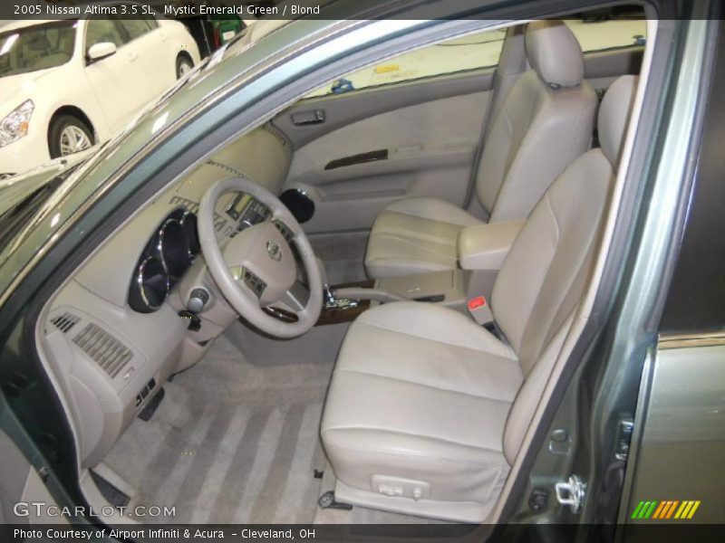 Mystic Emerald Green / Blond 2005 Nissan Altima 3.5 SL