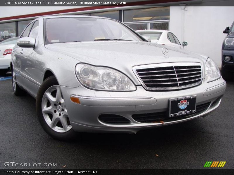 Brilliant Silver Metallic / Ash 2005 Mercedes-Benz S 500 4Matic Sedan