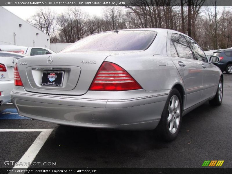 Brilliant Silver Metallic / Ash 2005 Mercedes-Benz S 500 4Matic Sedan