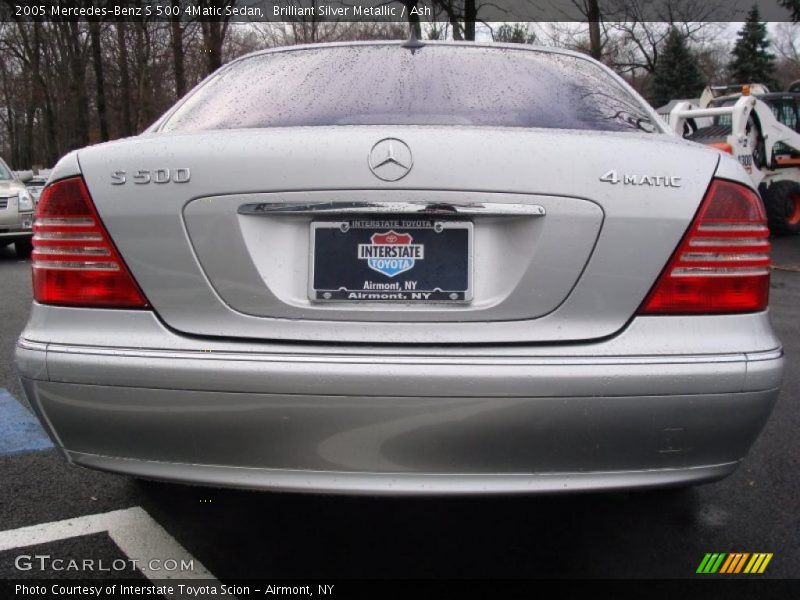 Brilliant Silver Metallic / Ash 2005 Mercedes-Benz S 500 4Matic Sedan