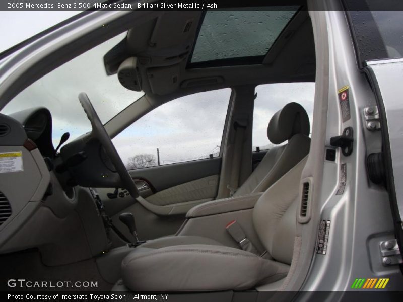 Brilliant Silver Metallic / Ash 2005 Mercedes-Benz S 500 4Matic Sedan