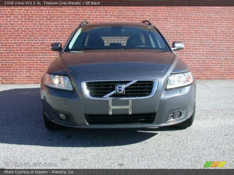 Titanium Grey Metallic / Off Black 2008 Volvo V50 2.4i
