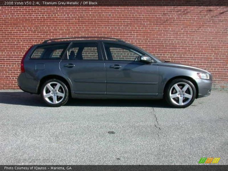 Titanium Grey Metallic / Off Black 2008 Volvo V50 2.4i