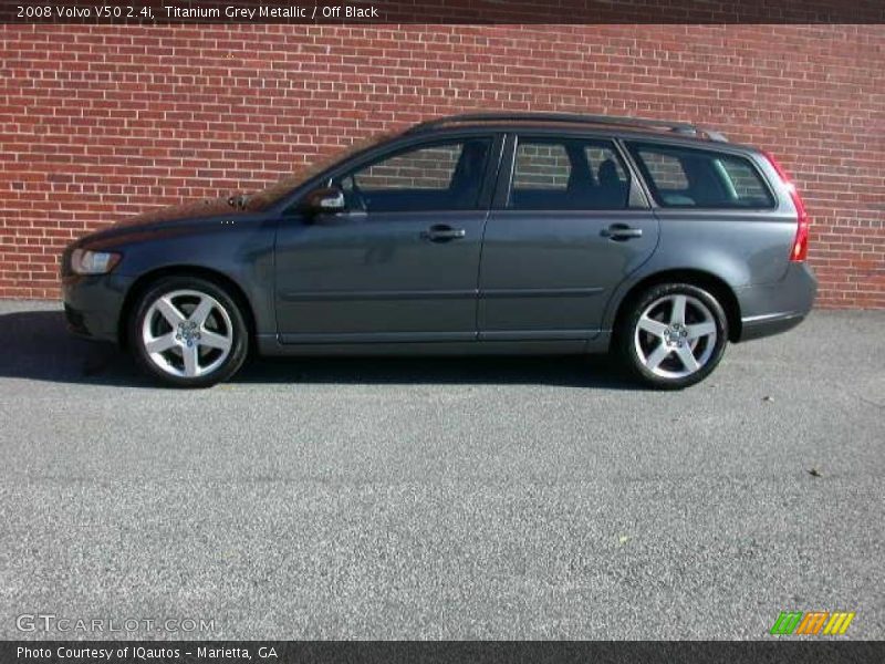 Titanium Grey Metallic / Off Black 2008 Volvo V50 2.4i