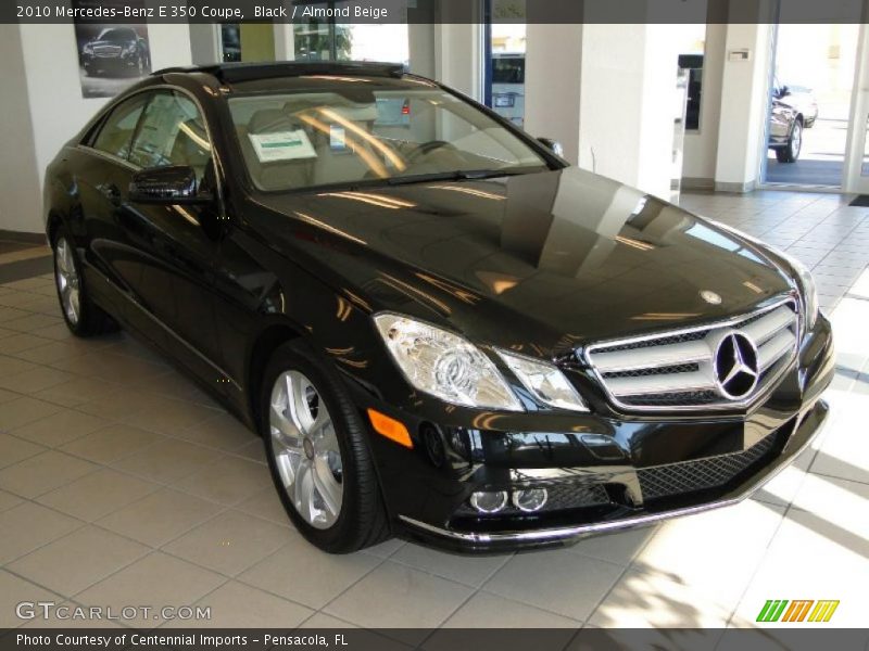 Black / Almond Beige 2010 Mercedes-Benz E 350 Coupe