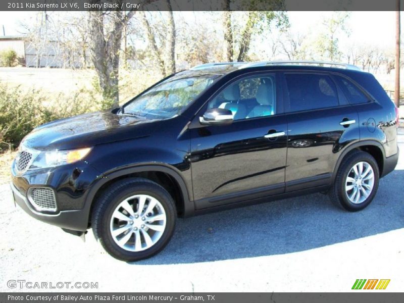 Ebony Black / Gray 2011 Kia Sorento LX V6