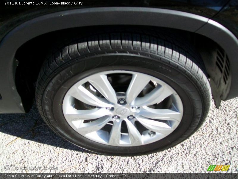 Ebony Black / Gray 2011 Kia Sorento LX V6
