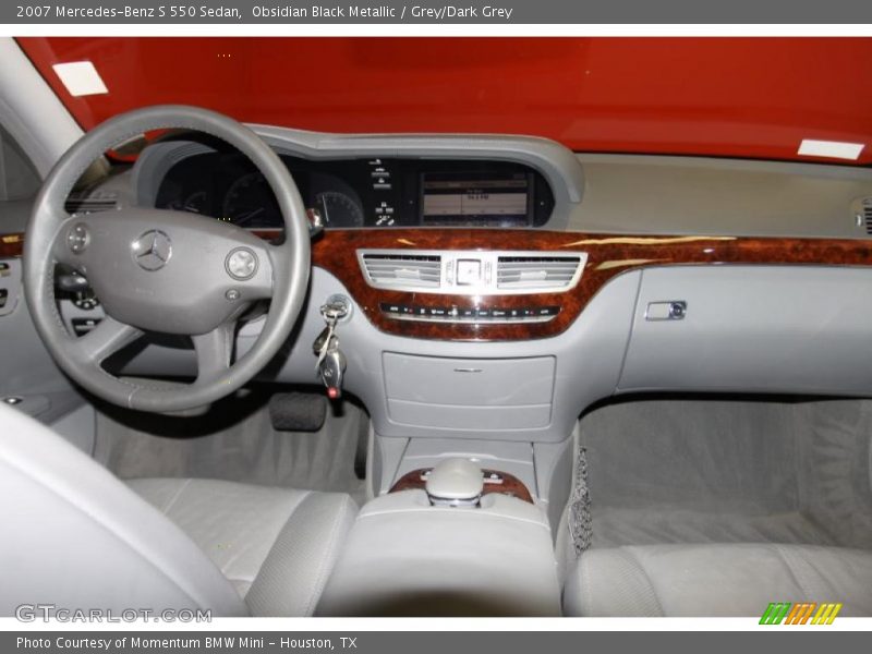 Obsidian Black Metallic / Grey/Dark Grey 2007 Mercedes-Benz S 550 Sedan