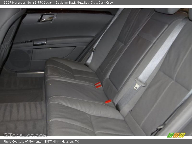 Obsidian Black Metallic / Grey/Dark Grey 2007 Mercedes-Benz S 550 Sedan
