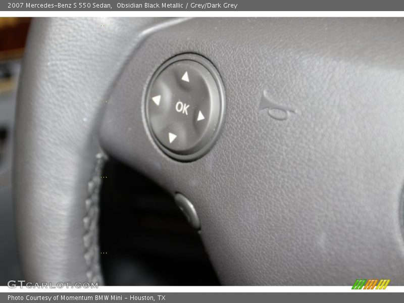 Obsidian Black Metallic / Grey/Dark Grey 2007 Mercedes-Benz S 550 Sedan