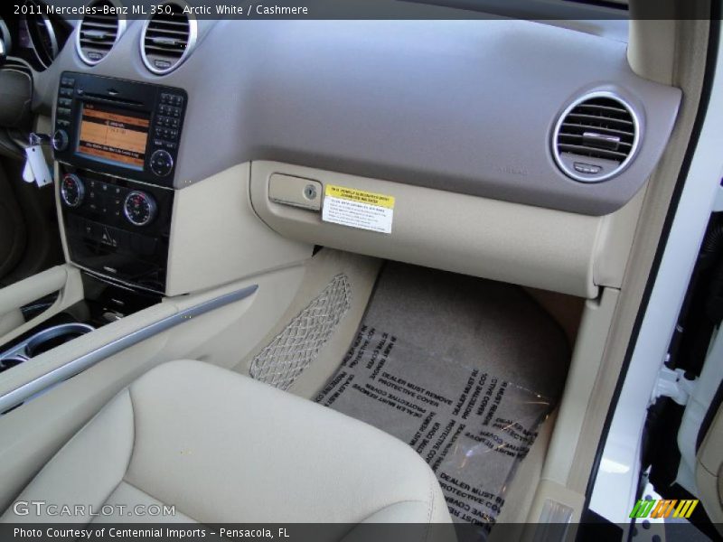 Arctic White / Cashmere 2011 Mercedes-Benz ML 350