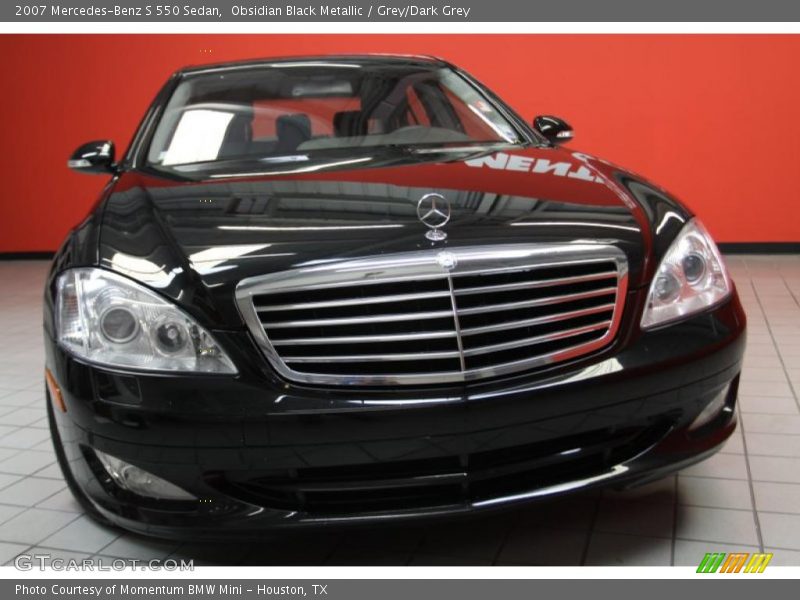 Obsidian Black Metallic / Grey/Dark Grey 2007 Mercedes-Benz S 550 Sedan