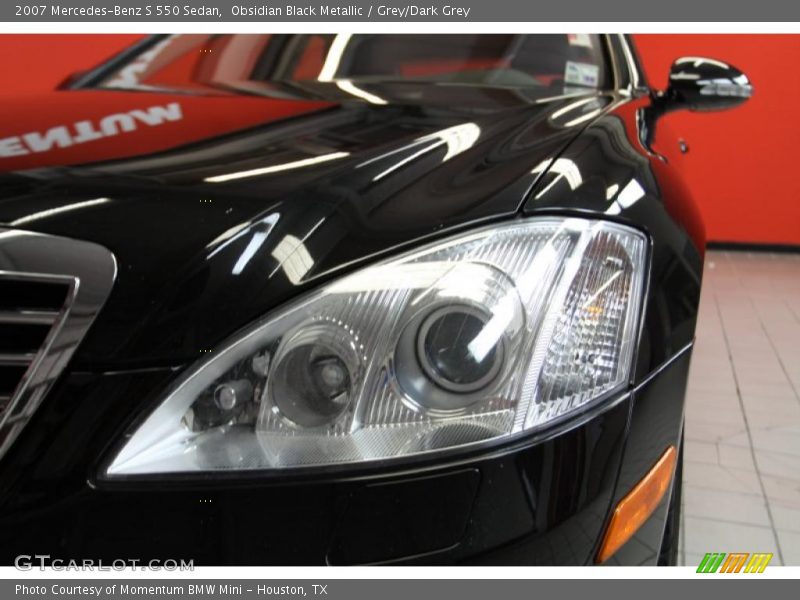 Obsidian Black Metallic / Grey/Dark Grey 2007 Mercedes-Benz S 550 Sedan