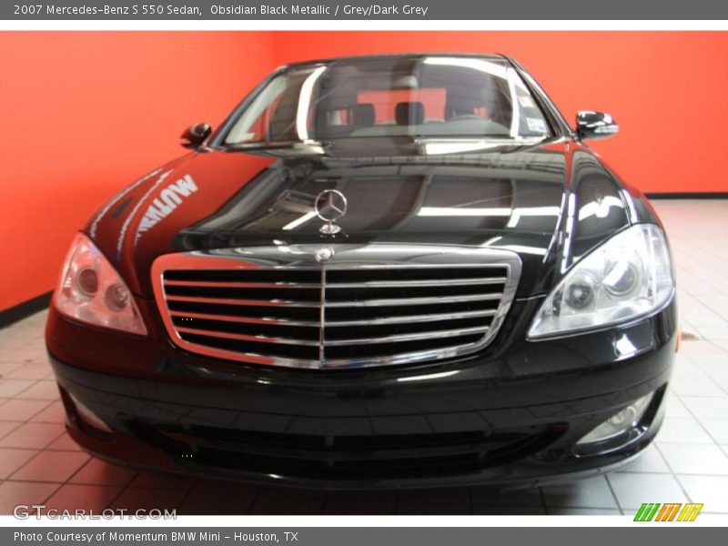 Obsidian Black Metallic / Grey/Dark Grey 2007 Mercedes-Benz S 550 Sedan