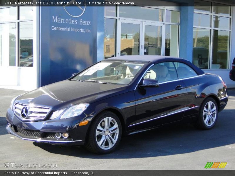 Capri Blue Metallic / Almond/Mocha 2011 Mercedes-Benz E 350 Cabriolet