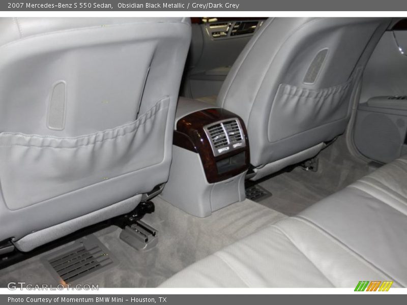 Obsidian Black Metallic / Grey/Dark Grey 2007 Mercedes-Benz S 550 Sedan