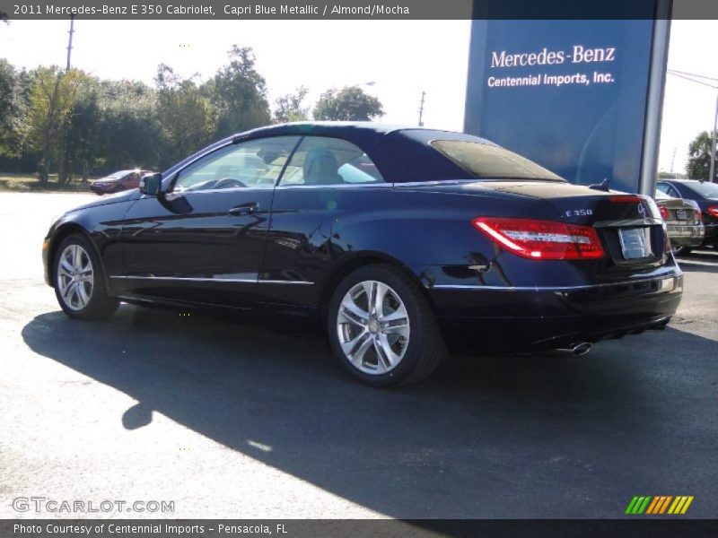 Capri Blue Metallic / Almond/Mocha 2011 Mercedes-Benz E 350 Cabriolet