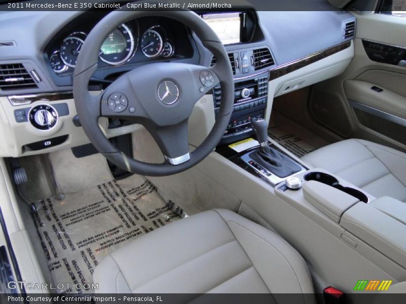 Capri Blue Metallic / Almond/Mocha 2011 Mercedes-Benz E 350 Cabriolet