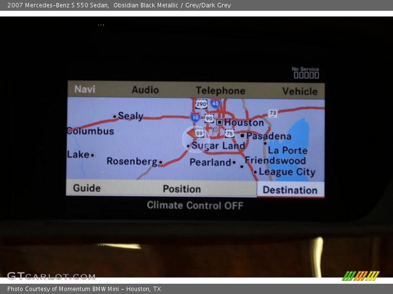 Obsidian Black Metallic / Grey/Dark Grey 2007 Mercedes-Benz S 550 Sedan
