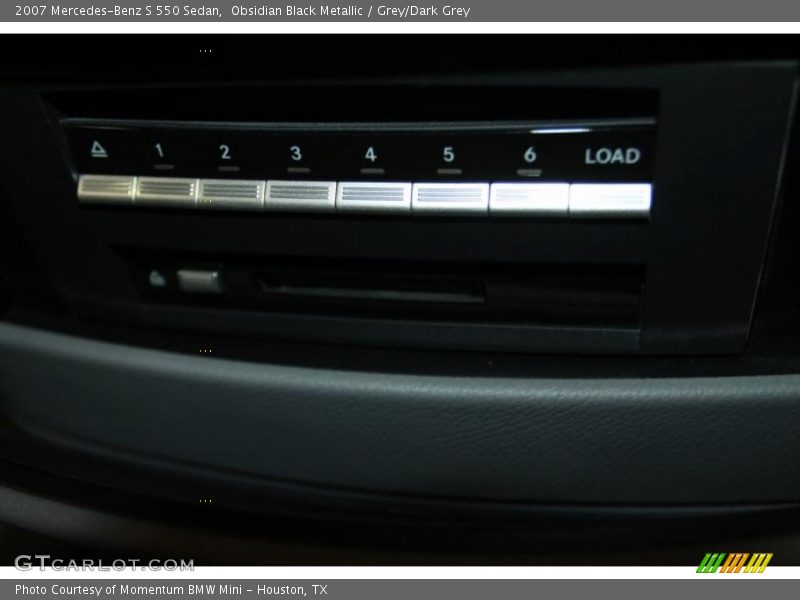 Obsidian Black Metallic / Grey/Dark Grey 2007 Mercedes-Benz S 550 Sedan