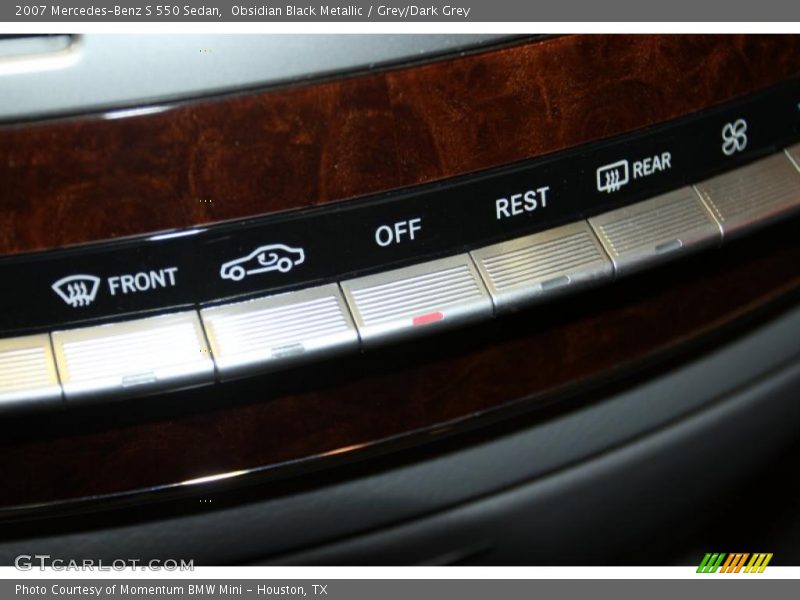 Obsidian Black Metallic / Grey/Dark Grey 2007 Mercedes-Benz S 550 Sedan