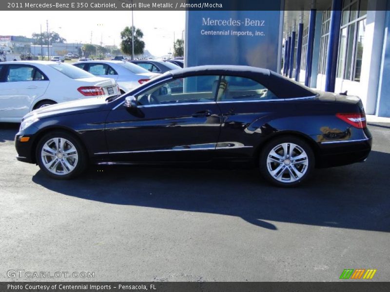 Capri Blue Metallic / Almond/Mocha 2011 Mercedes-Benz E 350 Cabriolet