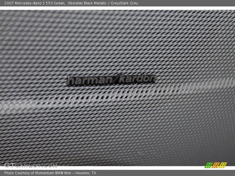 Obsidian Black Metallic / Grey/Dark Grey 2007 Mercedes-Benz S 550 Sedan