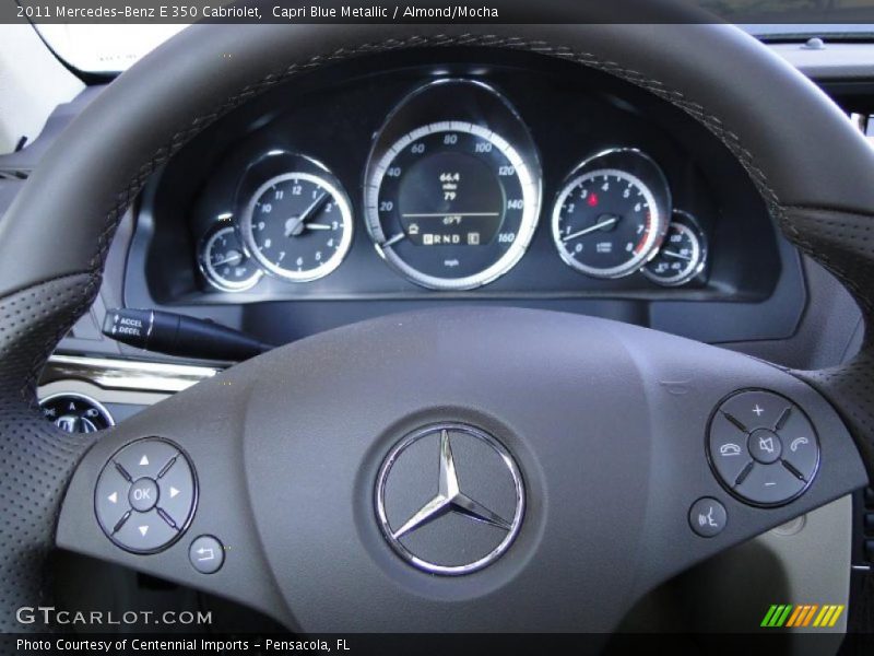 Capri Blue Metallic / Almond/Mocha 2011 Mercedes-Benz E 350 Cabriolet