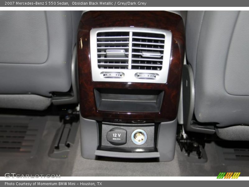 Obsidian Black Metallic / Grey/Dark Grey 2007 Mercedes-Benz S 550 Sedan