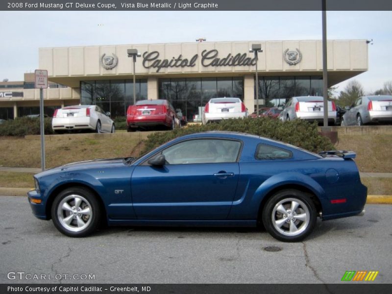 Vista Blue Metallic / Light Graphite 2008 Ford Mustang GT Deluxe Coupe