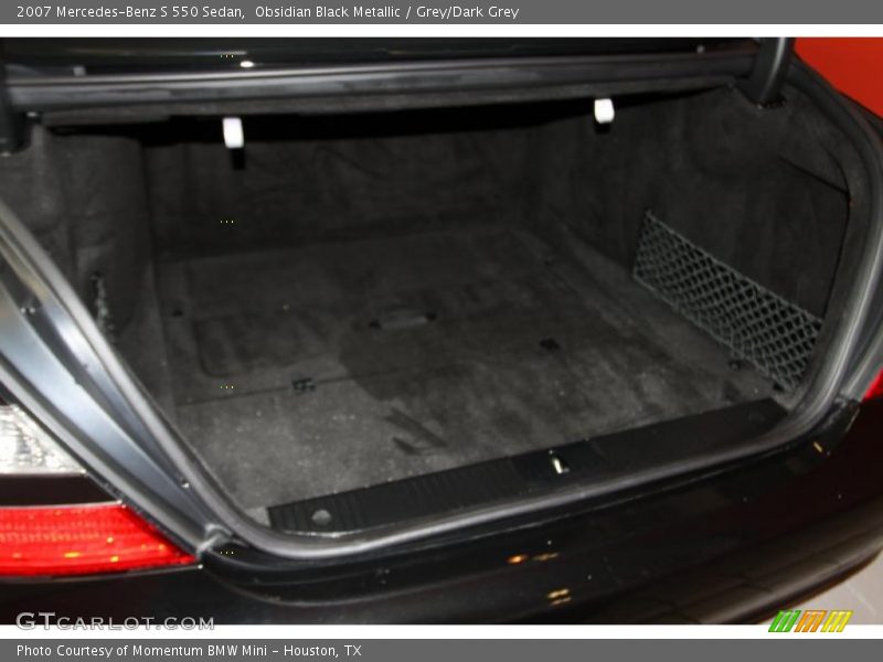 Obsidian Black Metallic / Grey/Dark Grey 2007 Mercedes-Benz S 550 Sedan