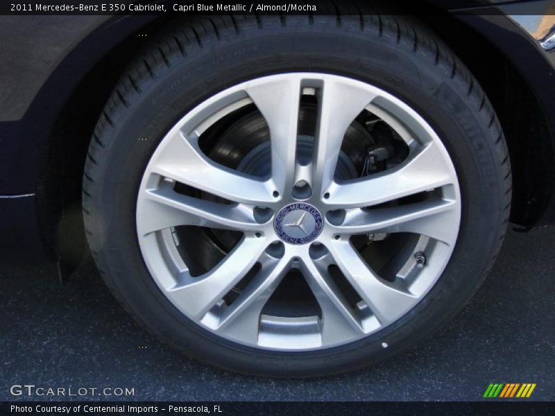Capri Blue Metallic / Almond/Mocha 2011 Mercedes-Benz E 350 Cabriolet