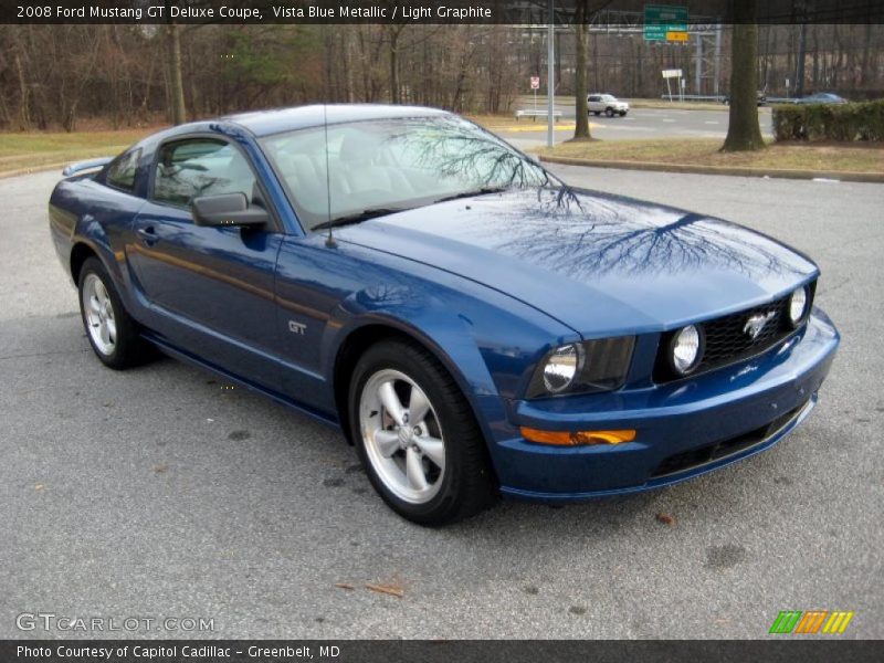 Front 3/4 View of 2008 Mustang GT Deluxe Coupe