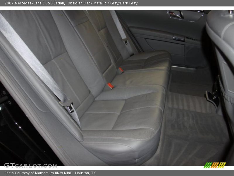 Obsidian Black Metallic / Grey/Dark Grey 2007 Mercedes-Benz S 550 Sedan