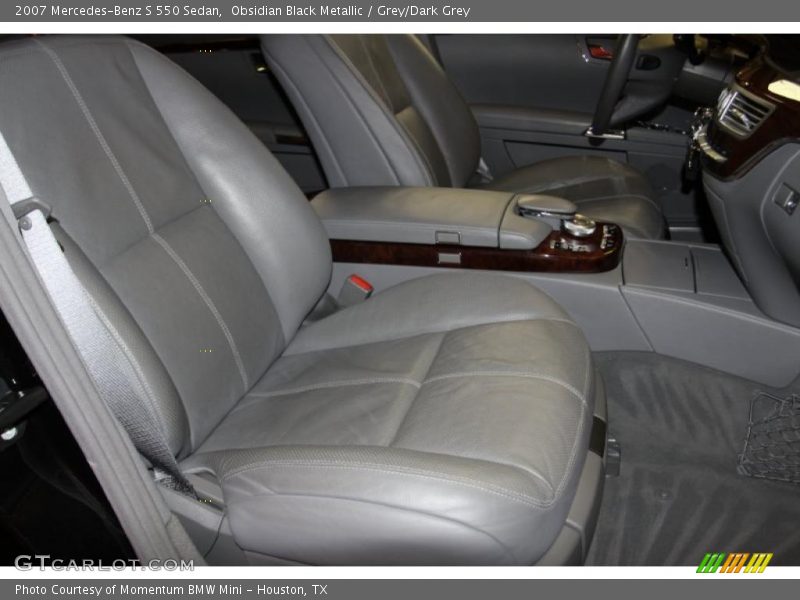Obsidian Black Metallic / Grey/Dark Grey 2007 Mercedes-Benz S 550 Sedan