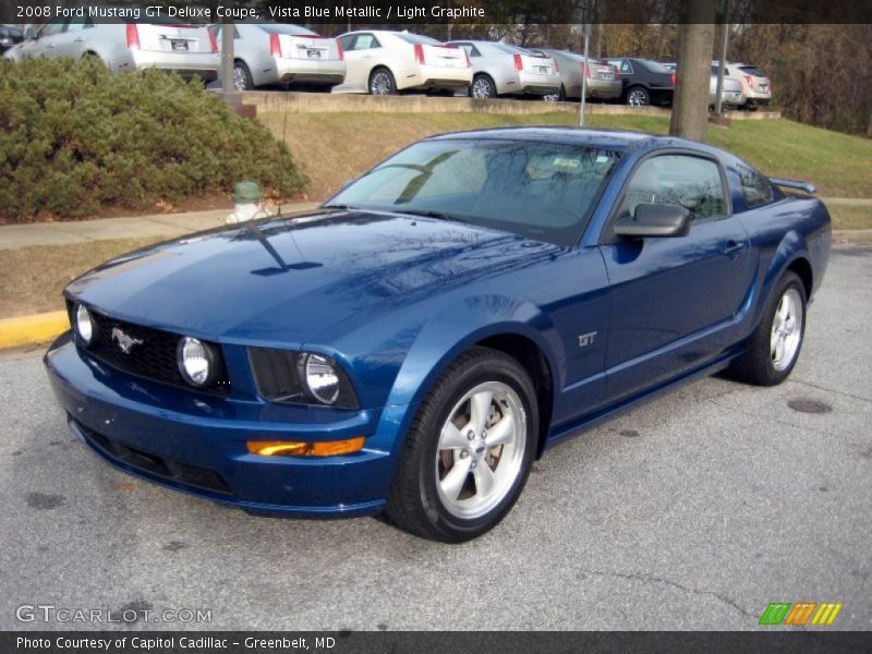 Vista Blue Metallic / Light Graphite 2008 Ford Mustang GT Deluxe Coupe
